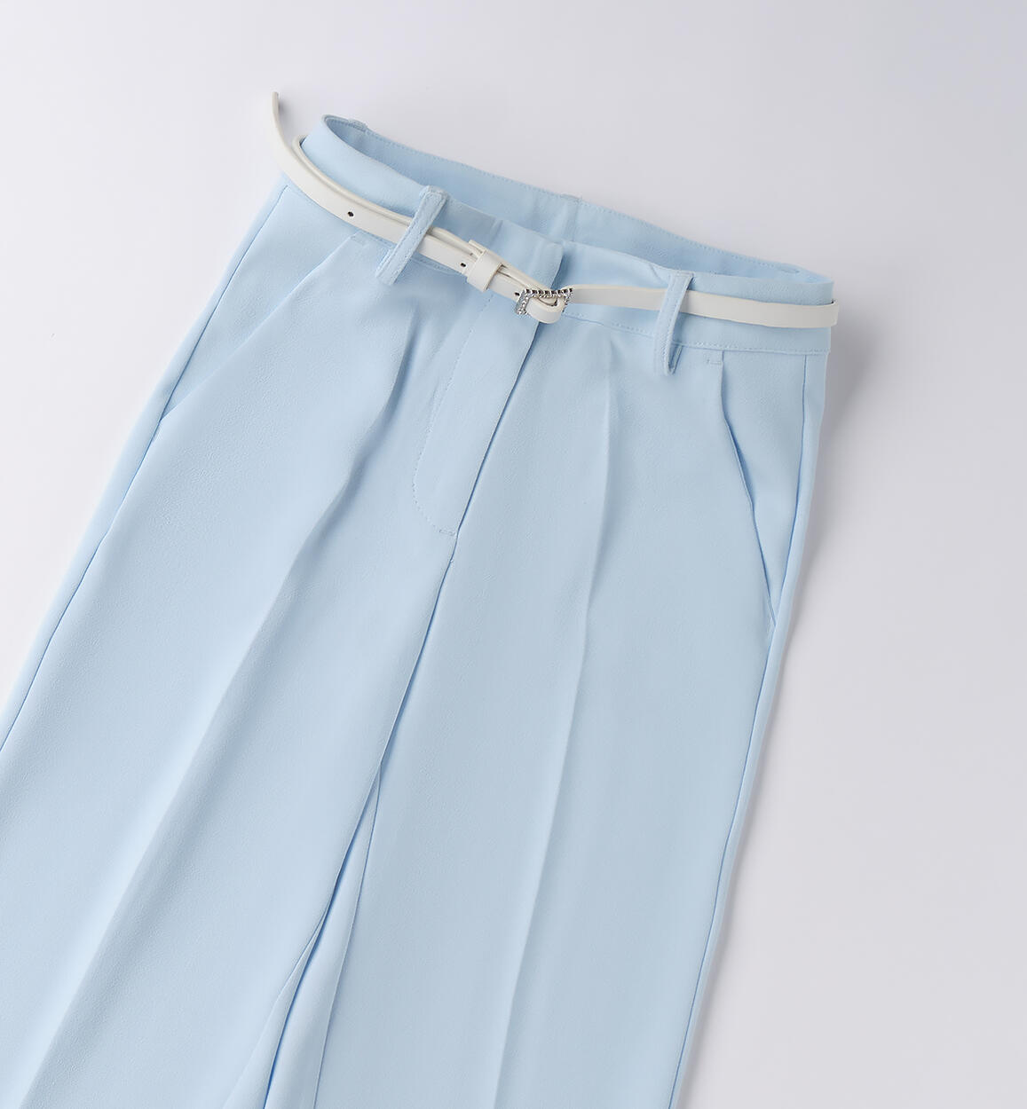 Pantaloni cerimonia bambina LIGHT BLUE-3881 - 2560B529K1