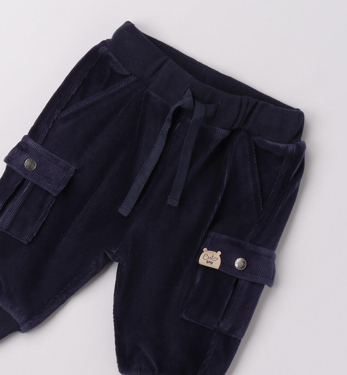 Pantaloni ciniglia per neonato NAVY-3885 - 0224F06900
