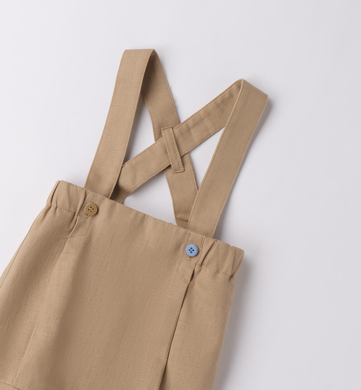 Pantaloni con bretelle neonato NOCCIOLA-0937 - 0233B62100