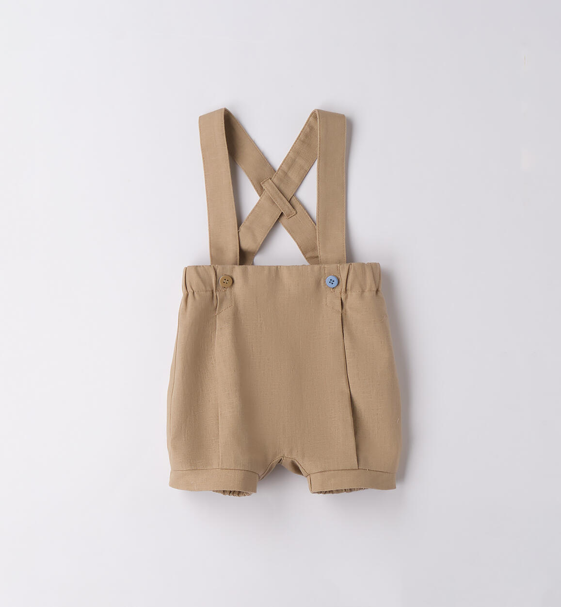 Pantaloni con bretelle neonato NOCCIOLA-0937 - 0233B62100