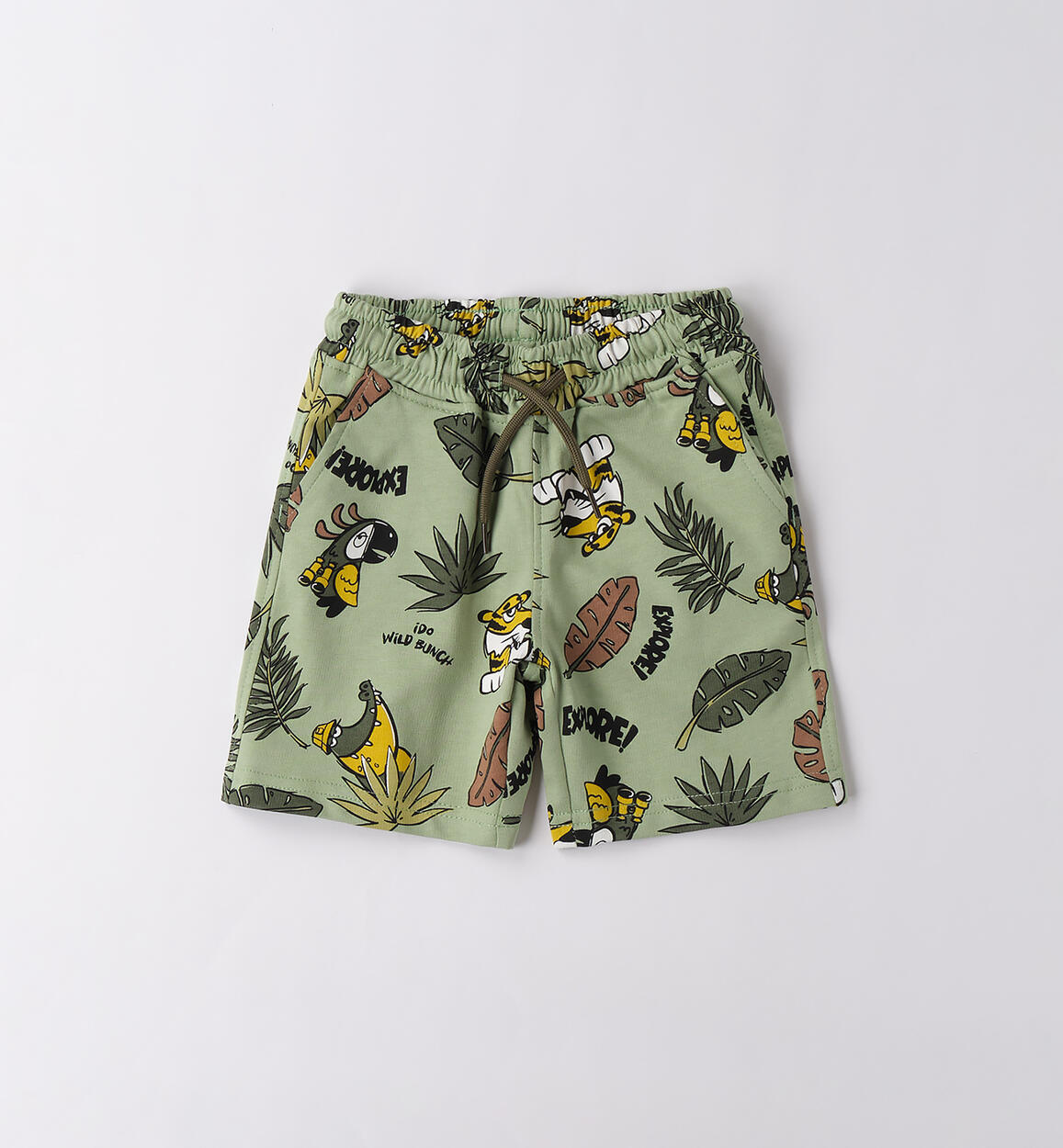 Pantaloni corti da bambino VERDE iDO