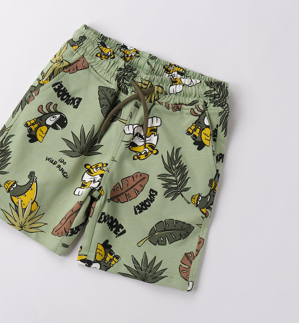 Pantaloni corti da bambino VERDE-VERDE-6BHM - 1234B43200