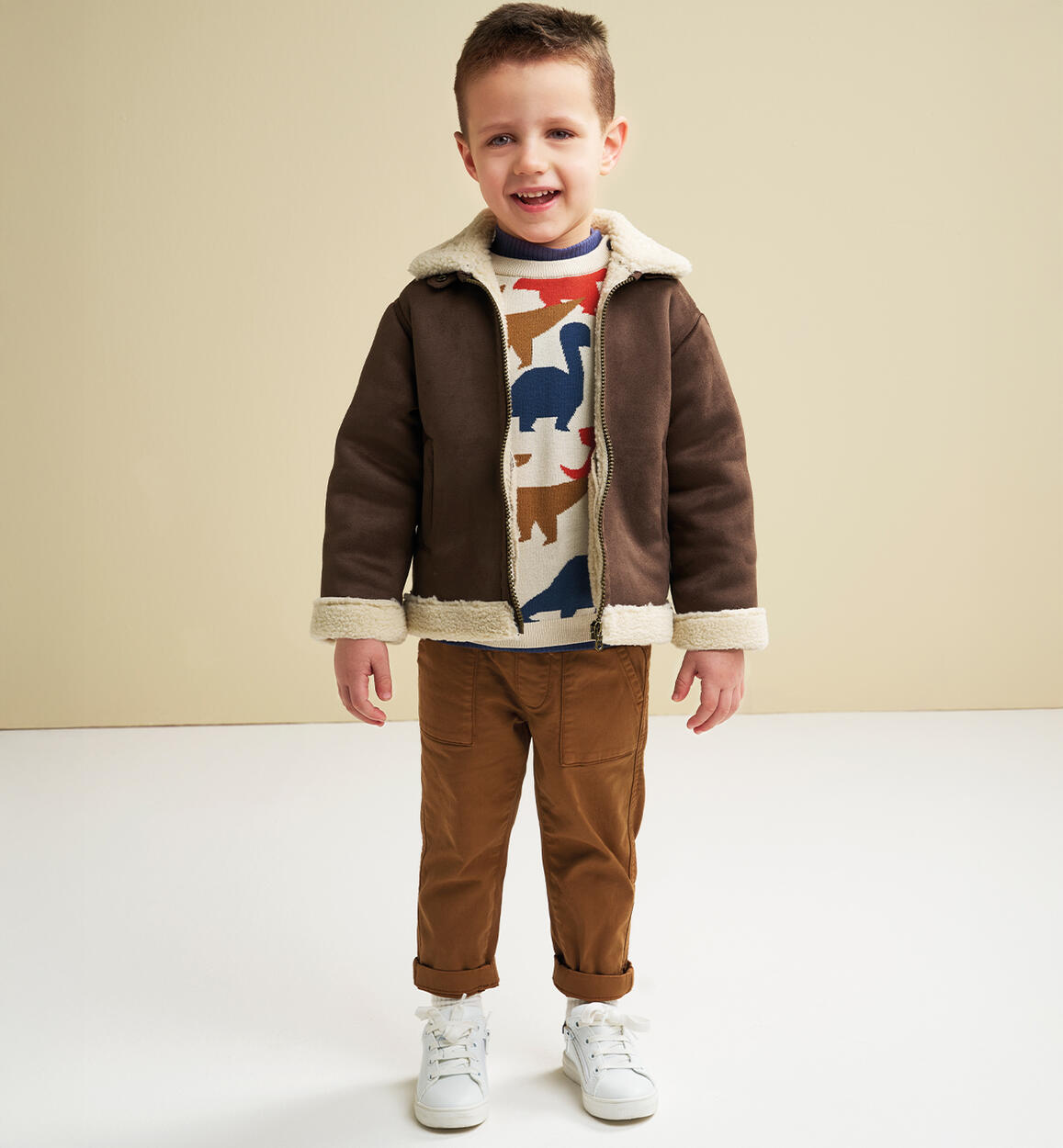 Pantaloni da bambino GIALLO iDO