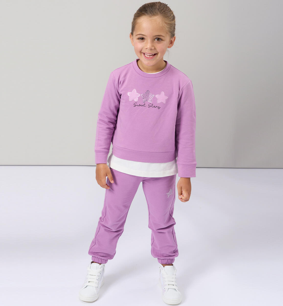 Pantaloni felpa per bambina VIOLA iDO