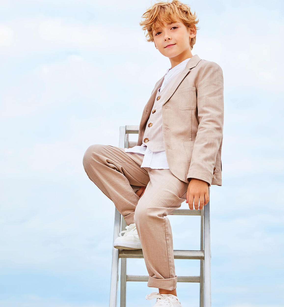 Pantaloni iDO da ragazzo BEIGE iDO