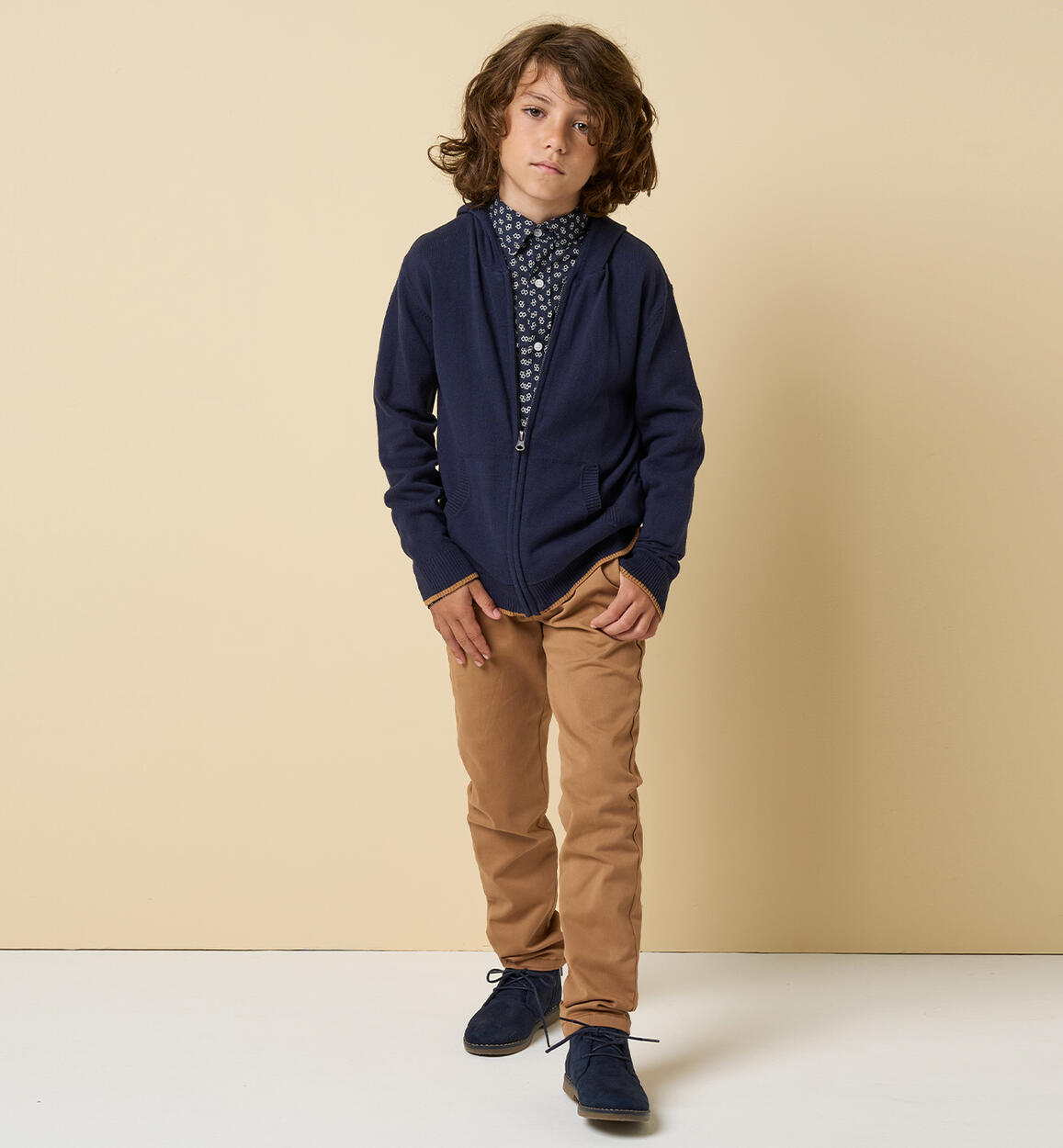 Pantaloni iDO per ragazzo MARRONE iDO