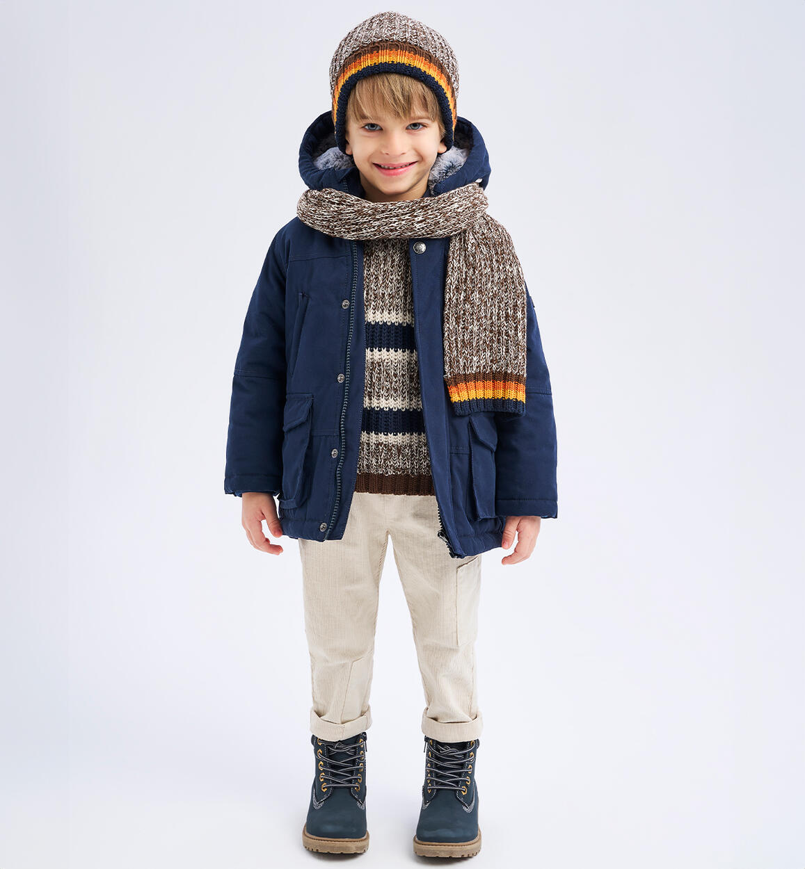 Pantaloni in cotone bambino BEIGE iDO