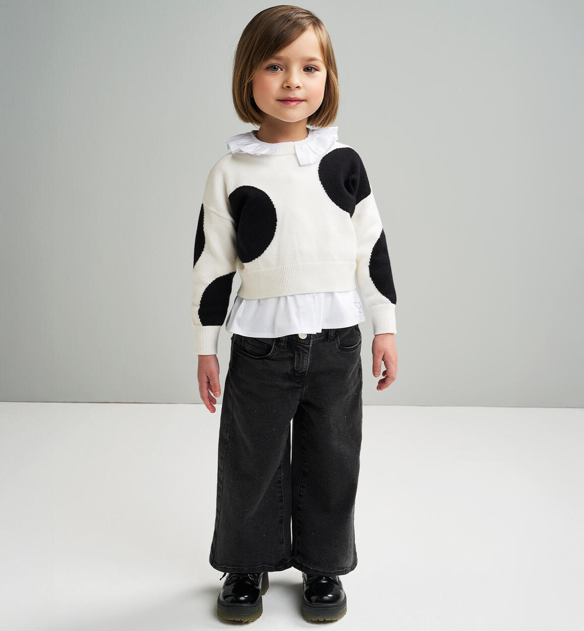 Pantaloni jeans bambina GRIGIO Sarabanda