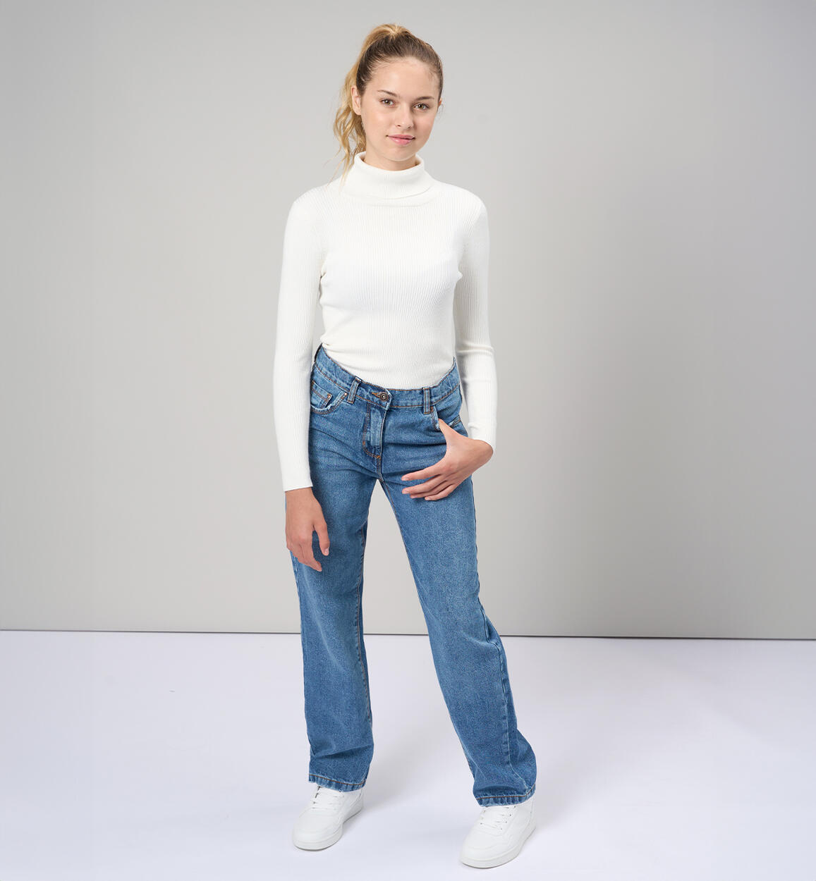 Pantaloni jeans per ragazza BLU iDO