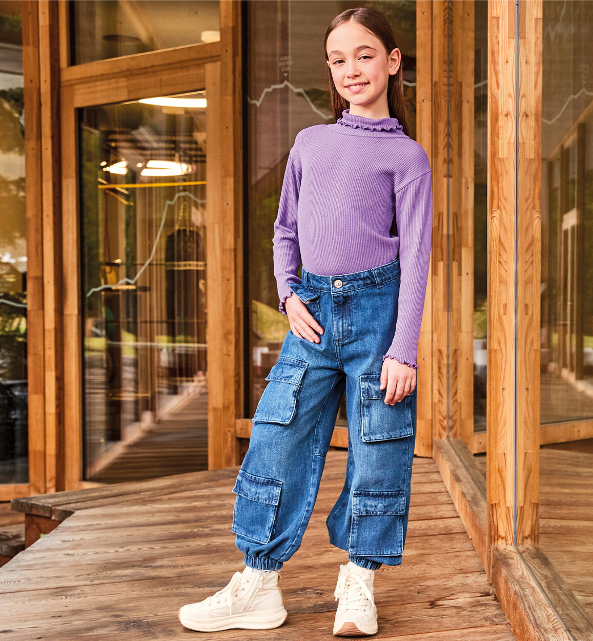 Pantaloni jeans ragazza BLU Sarabanda