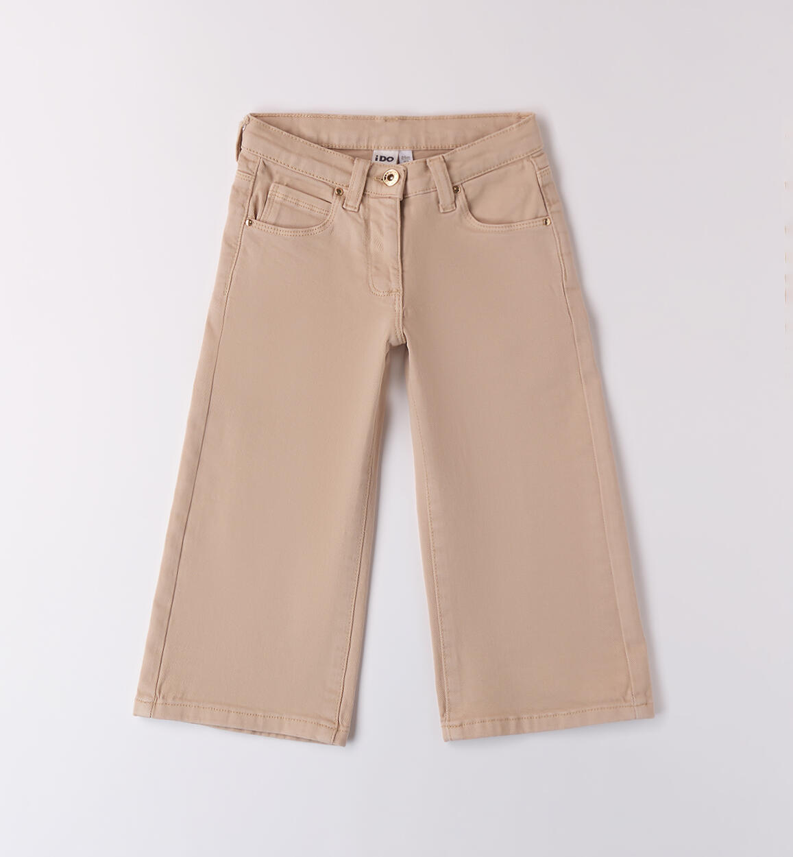 Pantaloni larghi da bambina BEIGE iDO