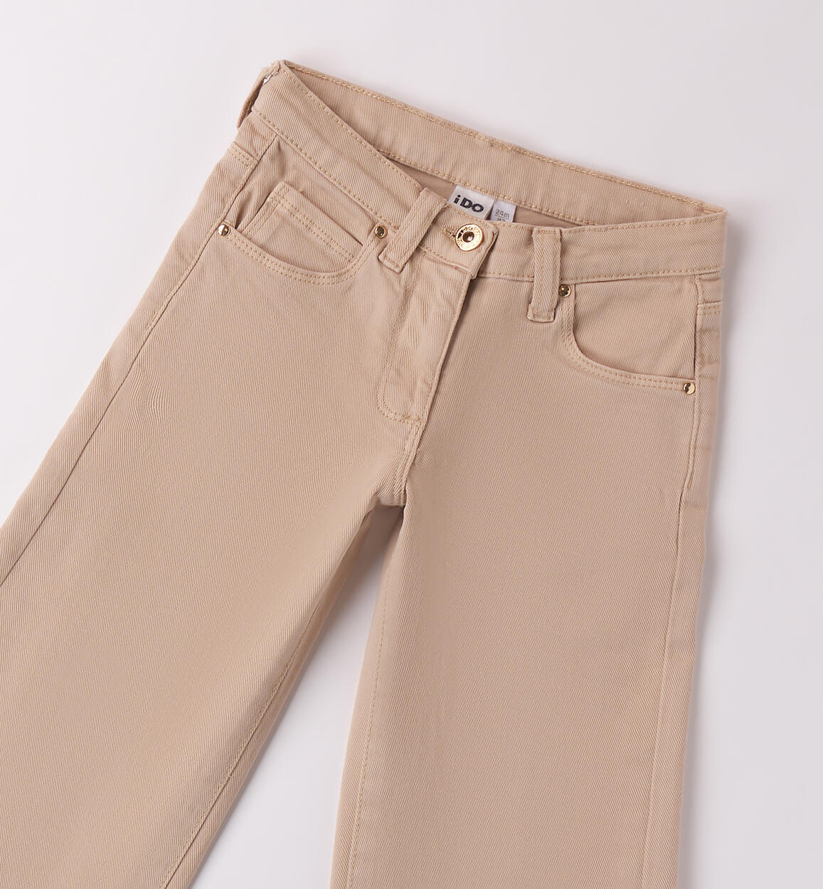 Pantaloni larghi da bambina BEIGE-0941 - 1584A61400