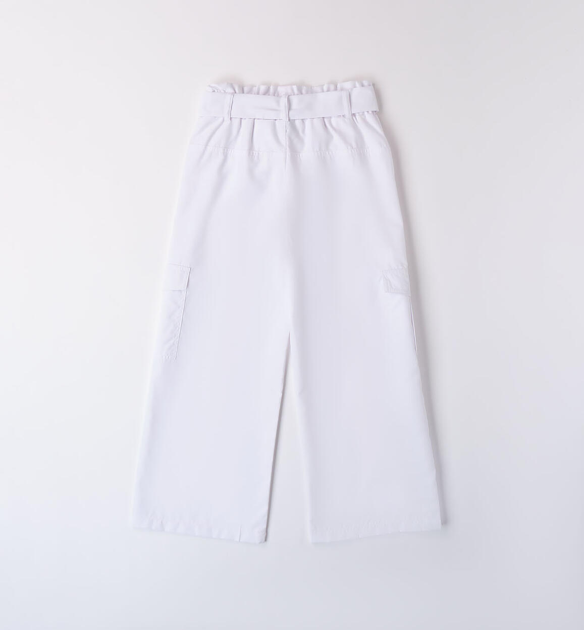 Pantaloni larghi ragazza BIANCO-0113 - 2560843800
