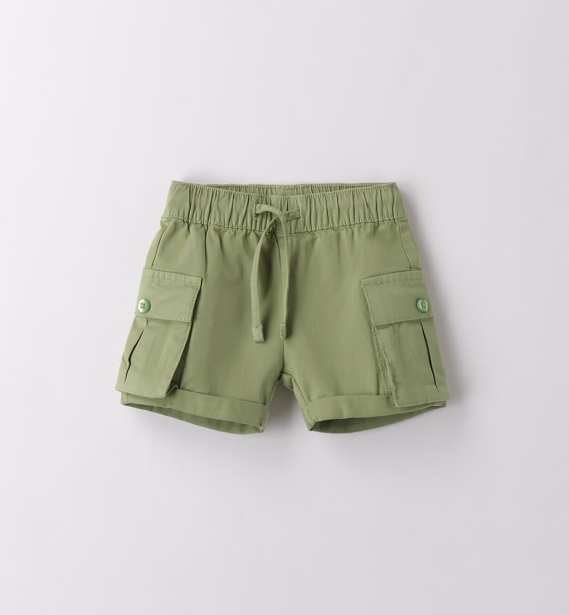 Pantaloni neonato corti VERDE OLIVA-4911 - 0234B17400