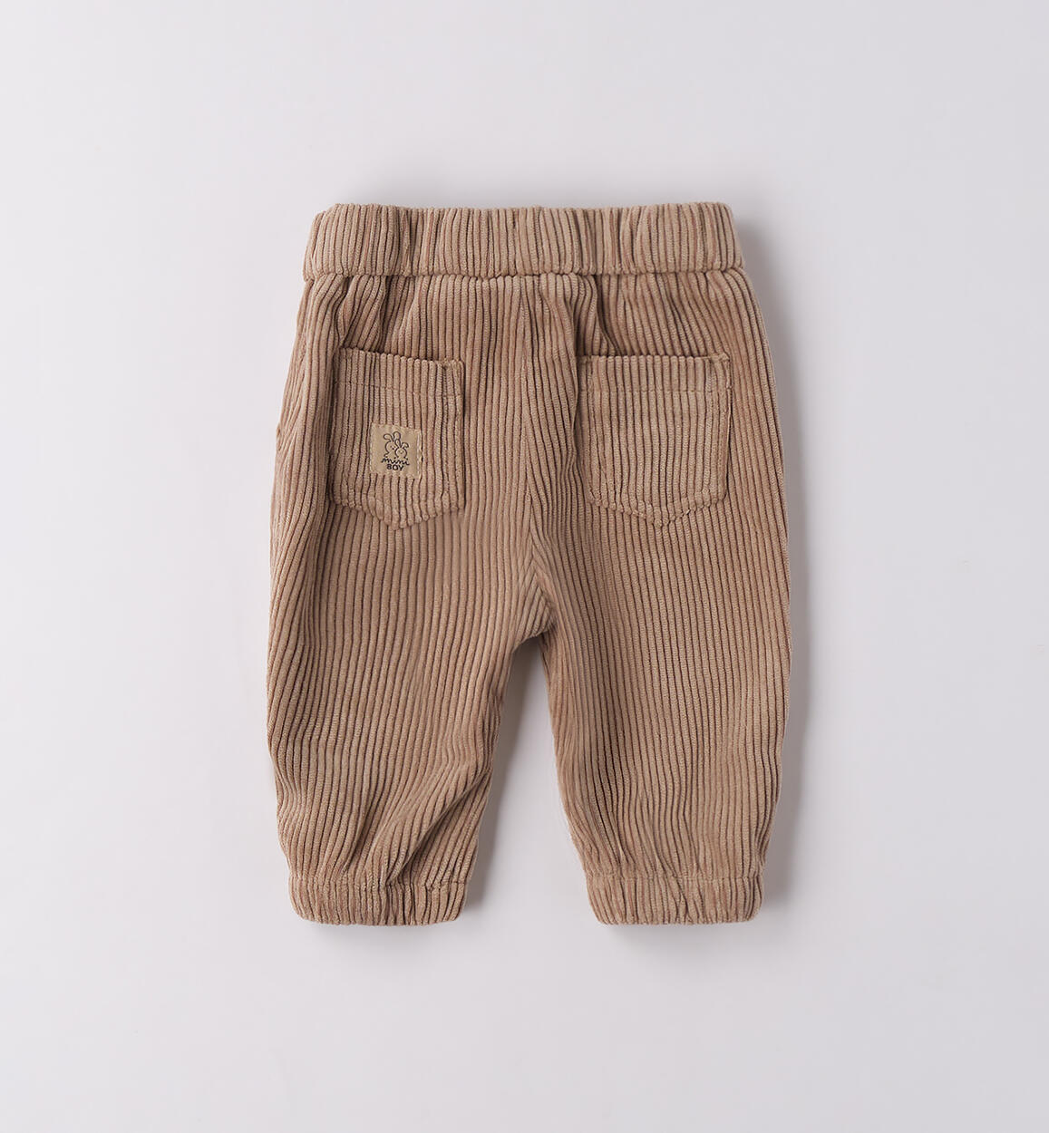 Pantaloni neonato velluto TORTORA -0928 - 0224F07200