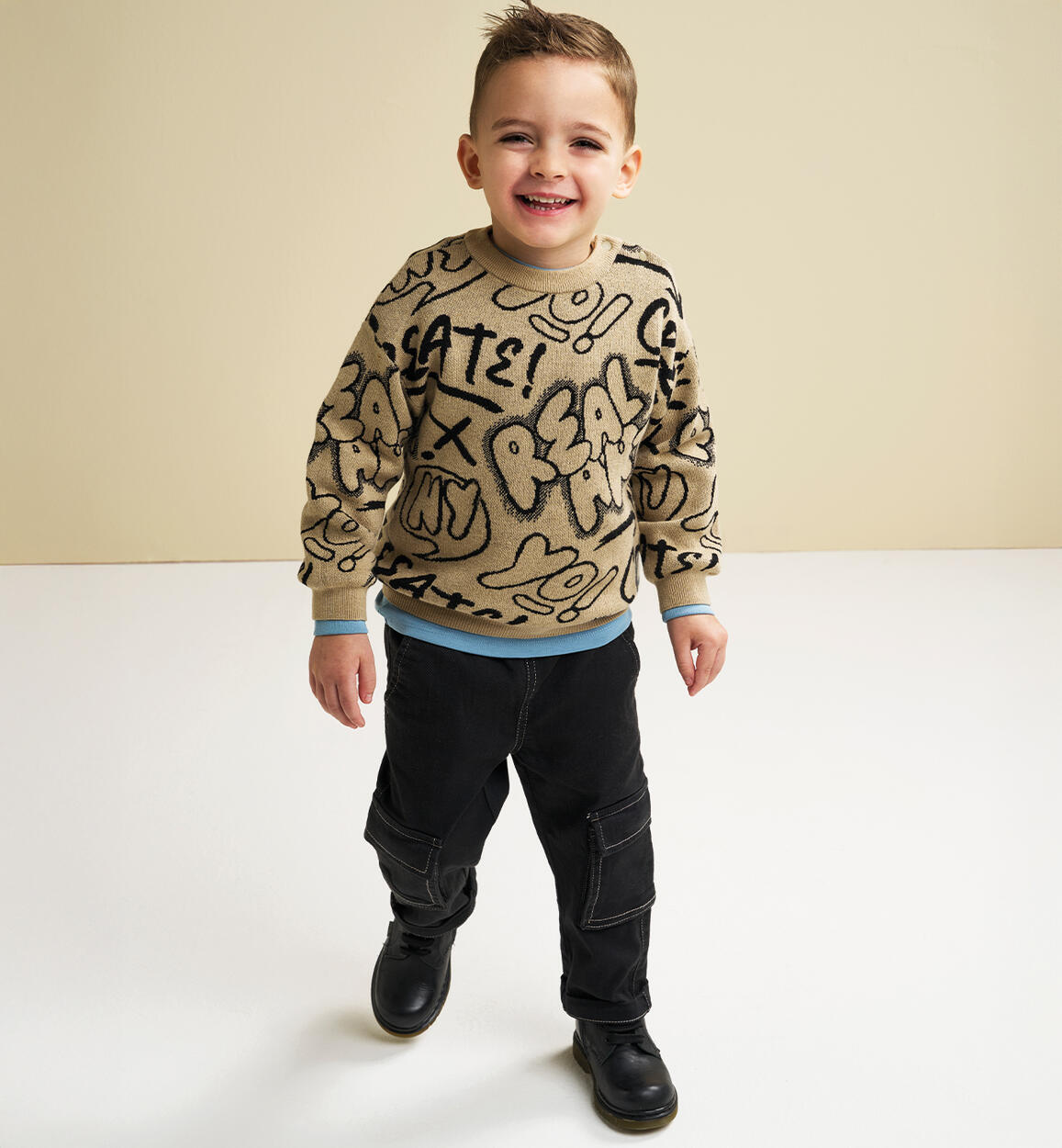 Pantaloni per bambino iDO NERO iDO