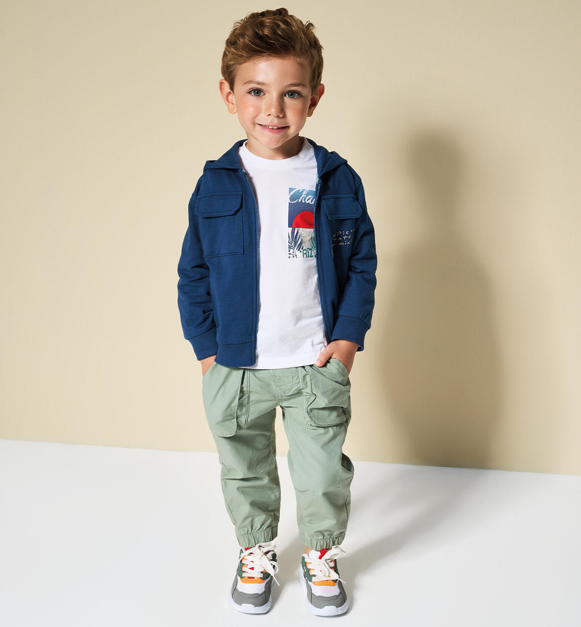 Pantaloni per bambino VERDE Sarabanda
