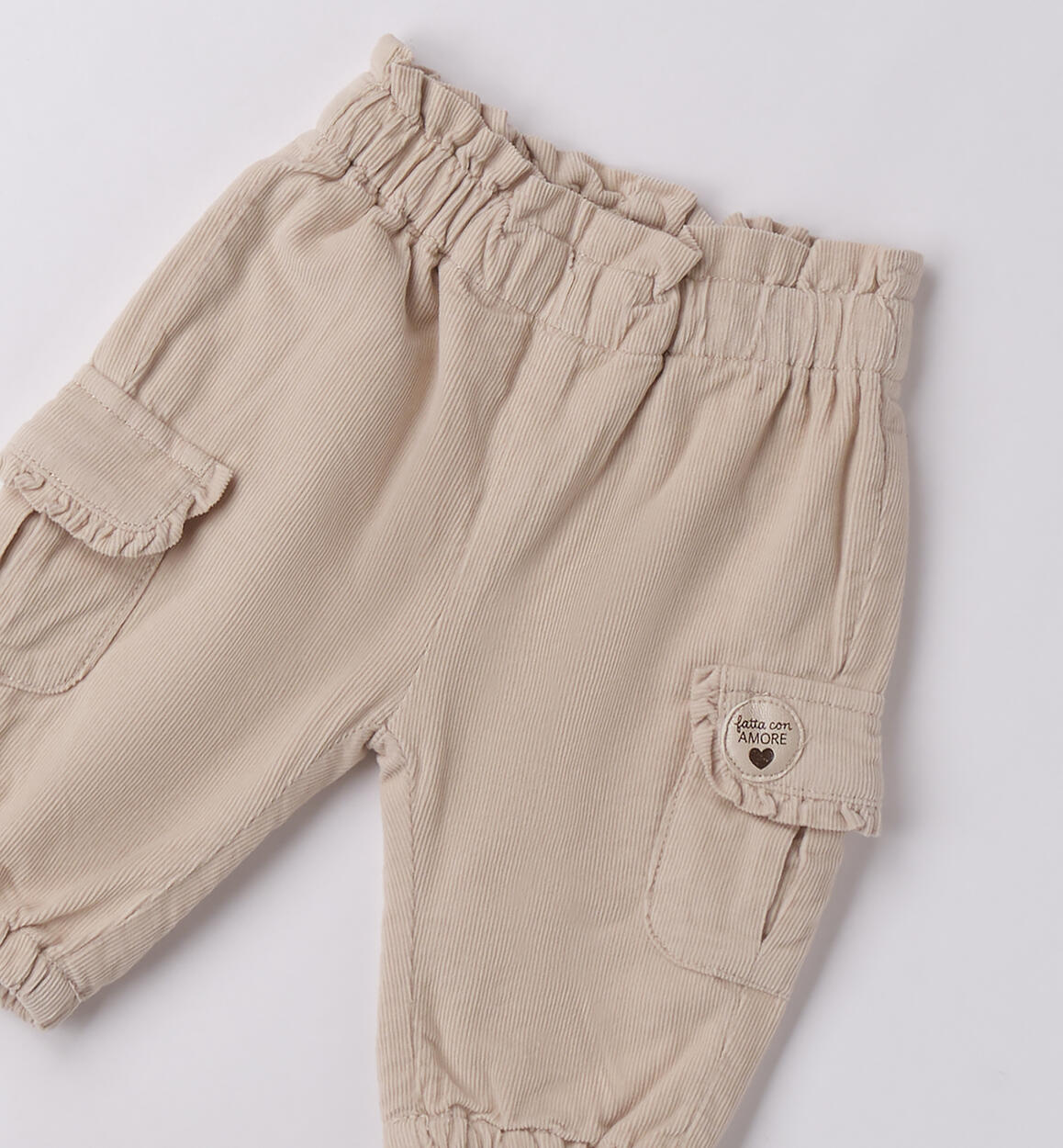 Pantaloni per bimba ECRU'-0164 - 0584F11300