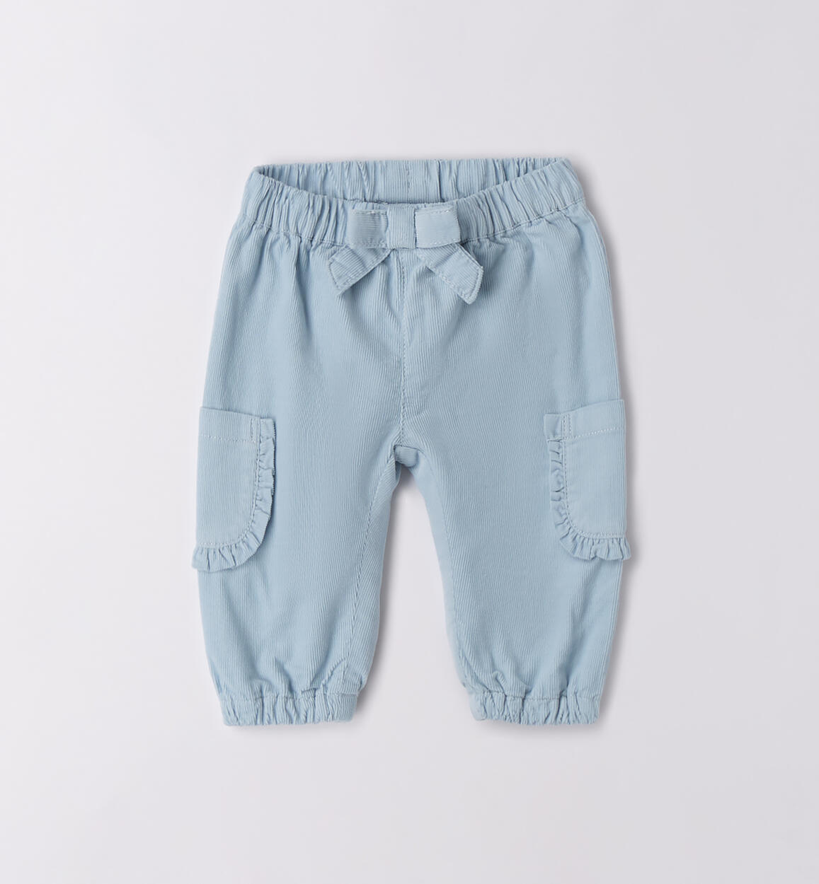 Pantaloni per neonata AZZURRO Minibanda