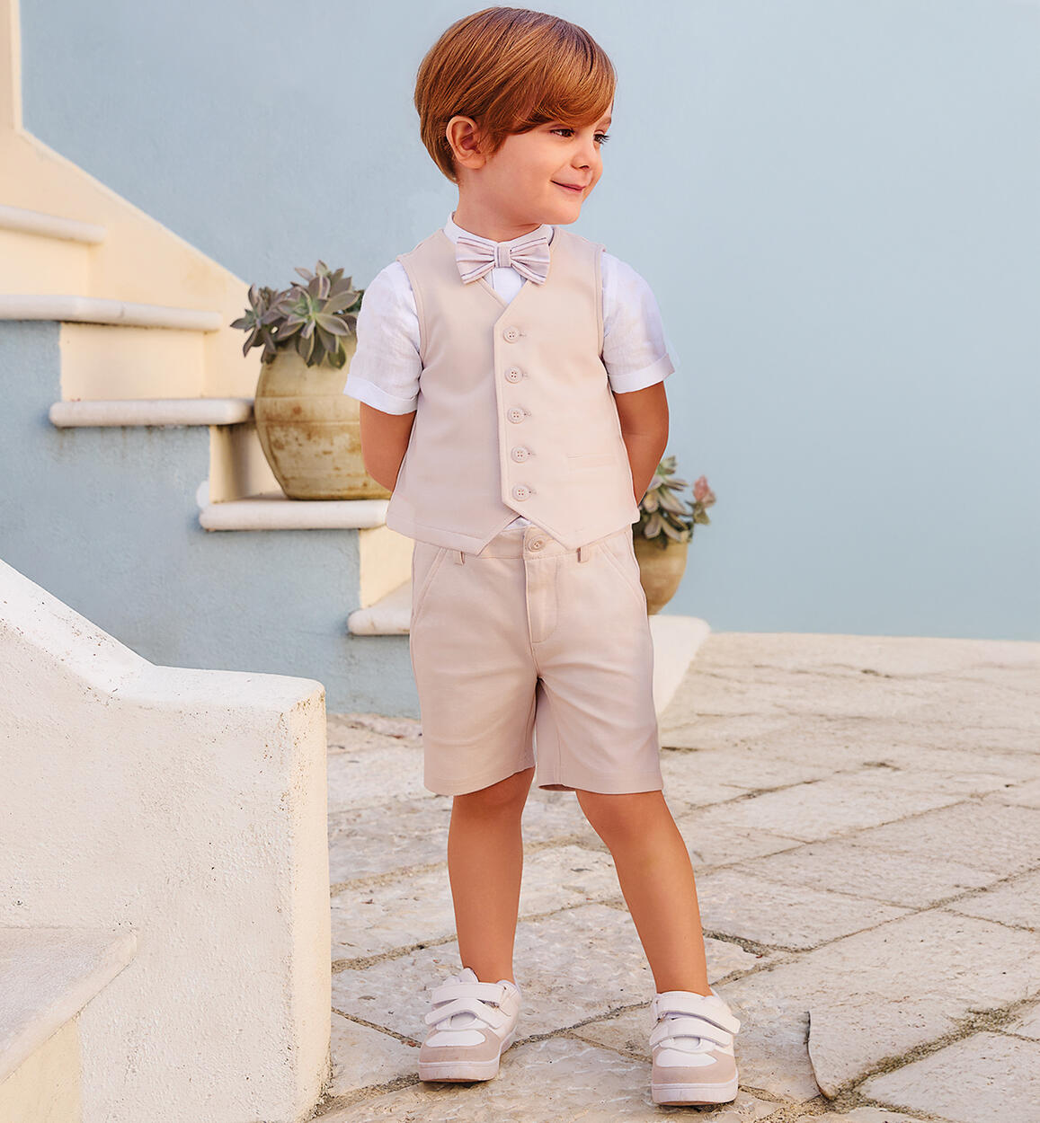 Pantaloni per ragazzo Sarabanda PANNA Sarabanda