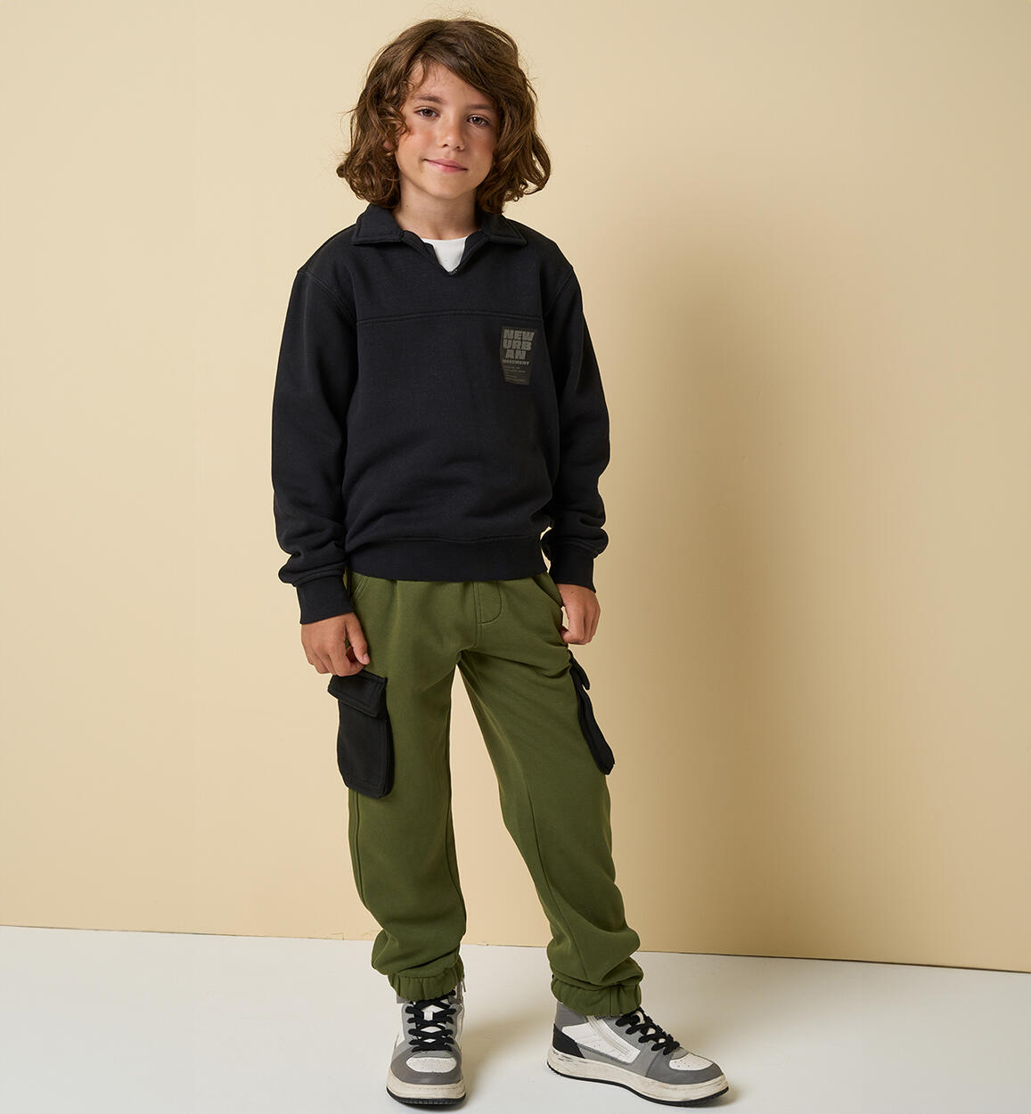 Pantaloni per ragazzo verdi VERDE iDO