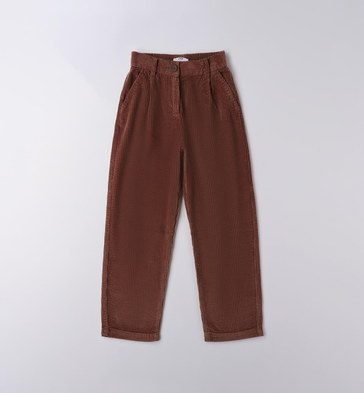Pantaloni ragazza 100% cotone MARRONE iDO