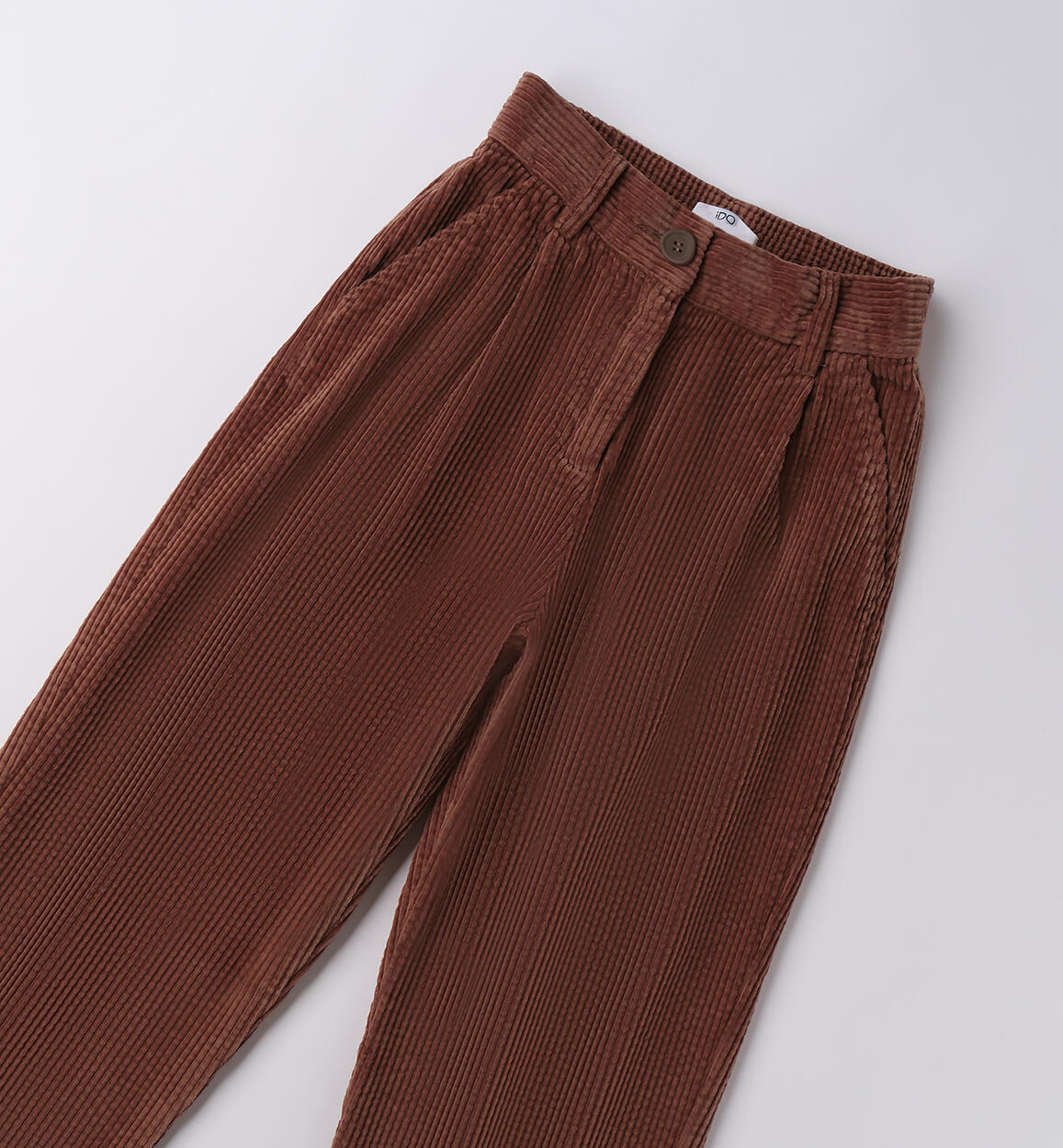 Pantaloni ragazza 100% cotone MARRONE-0853 - 2564F87100