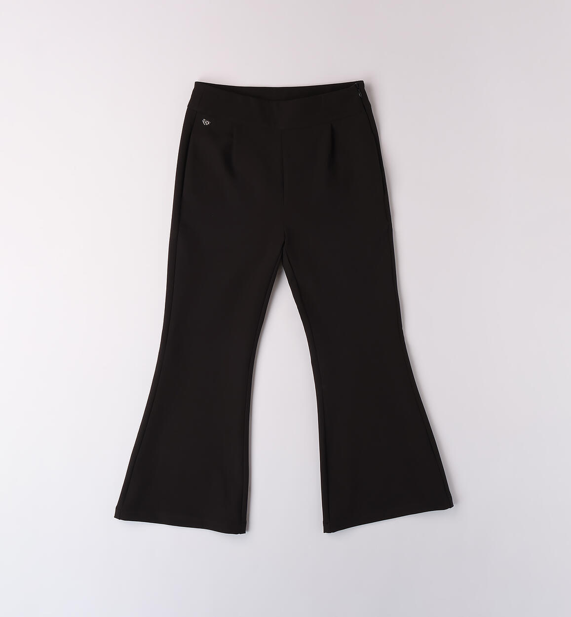 Pantaloni ragazza a zampa NERO Sarabanda