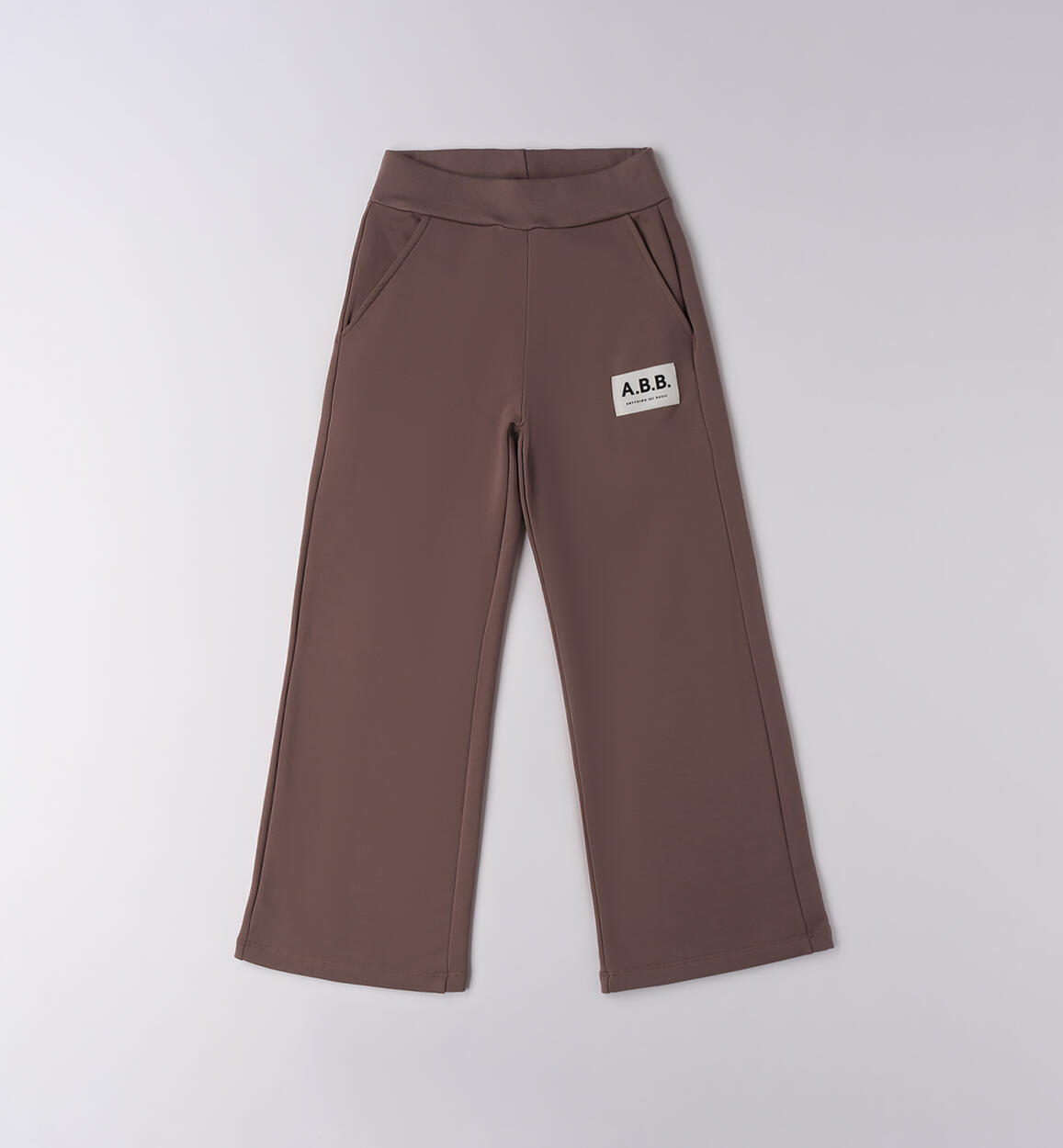 Pantaloni ragazza sportivi MARRONE iDO
