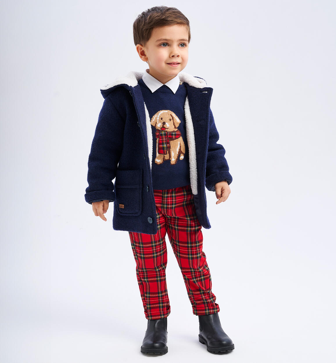 Pantaloni rossi bambino ROSSO iDO