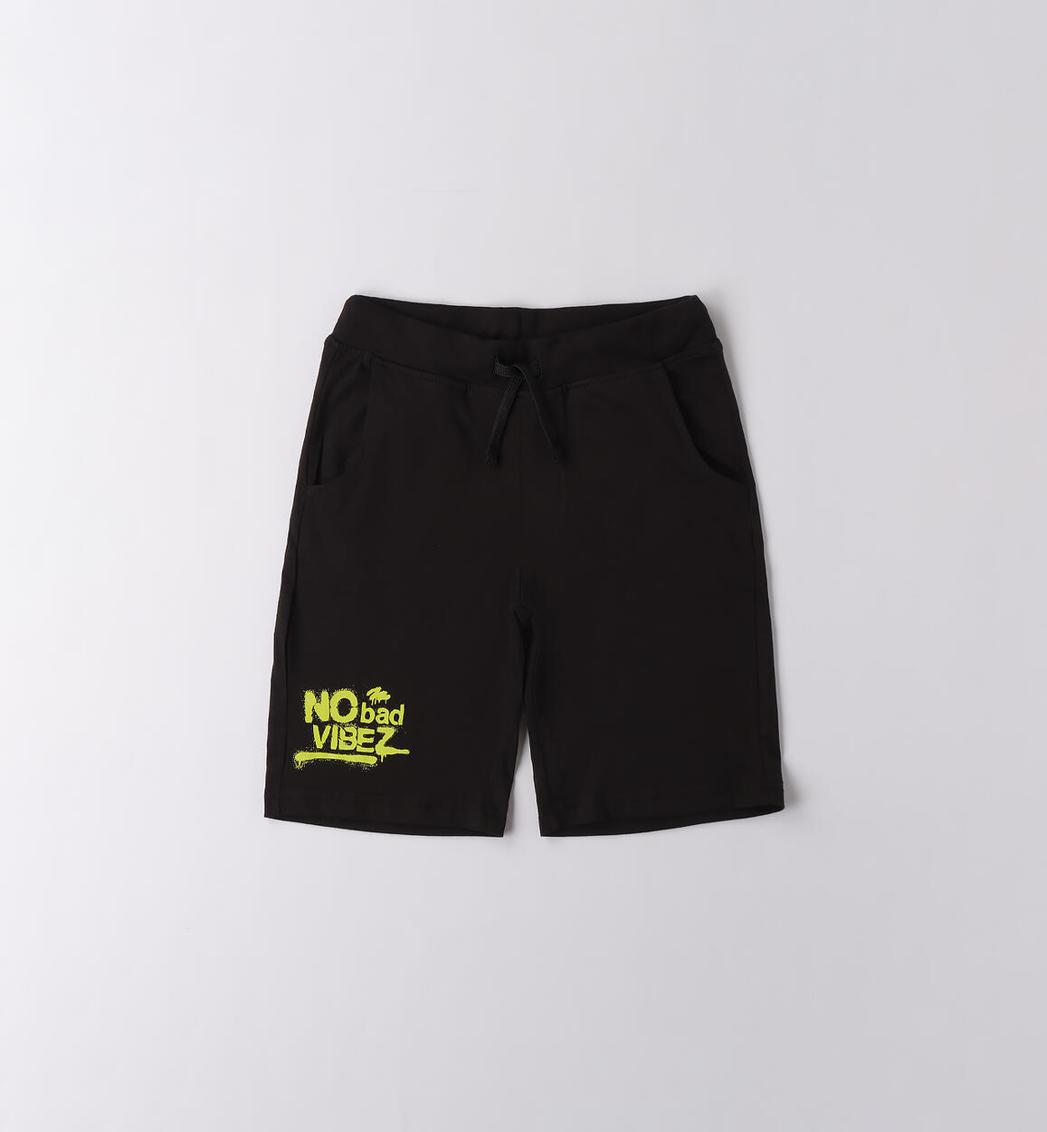 Pantaloni tuta corti NERO iDO