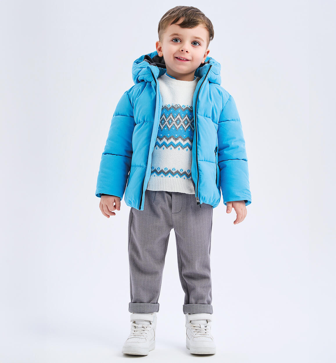 Pantaloni tuta leggeri bambino GRIGIO iDO