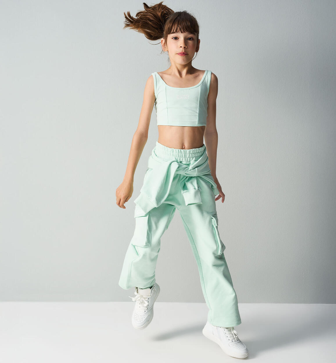 Pantaloni tuta modello unisex VERDE iDO