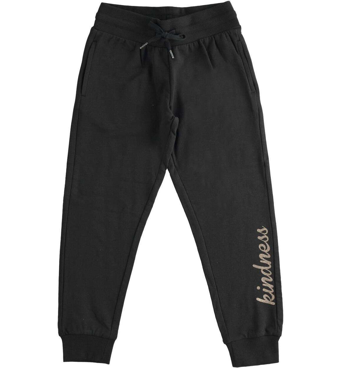 Girl¿s cotton tracksuit trousers from 8 to 16 years old iDO BLACK iDO