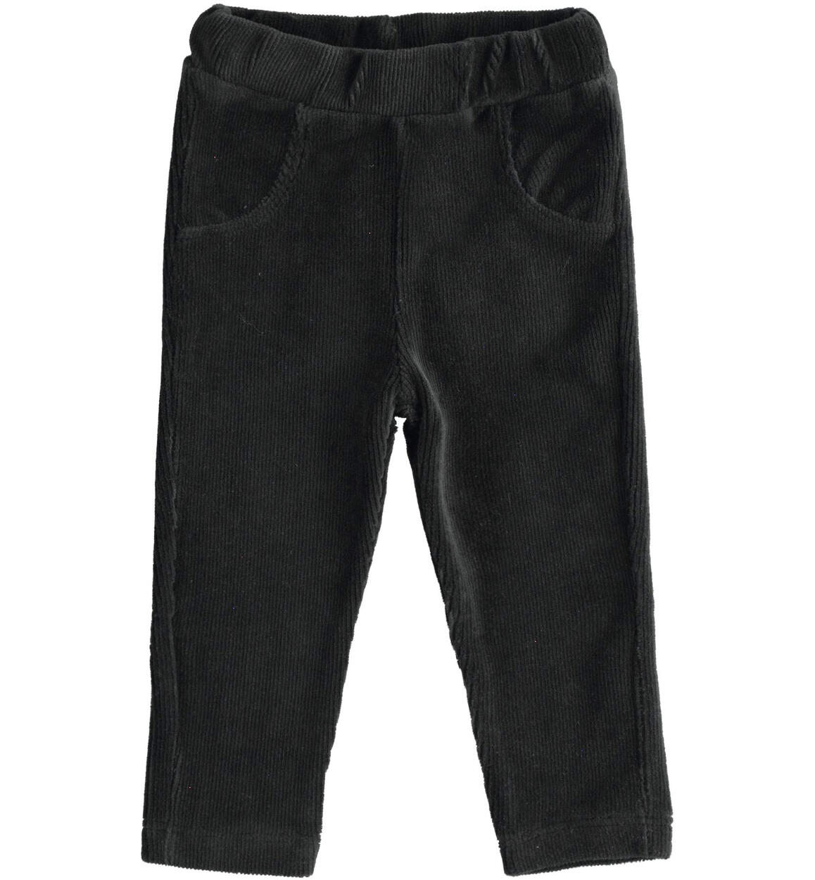 Velvet trousers for girls from 9 months to 8 years iDO BLACK iDO