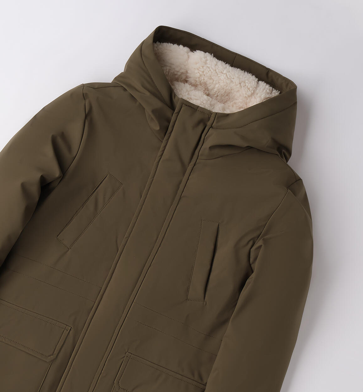 Parka ragazzo iDO VERDE MILITARE-5557 - 2744F38700
