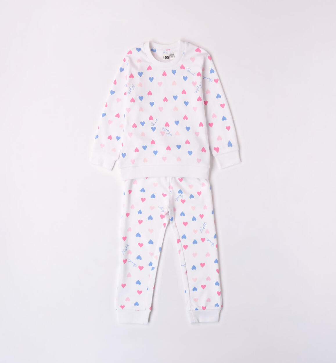 iDO heart pyjamas for girls from 12 months to 12 years CREAM iDO