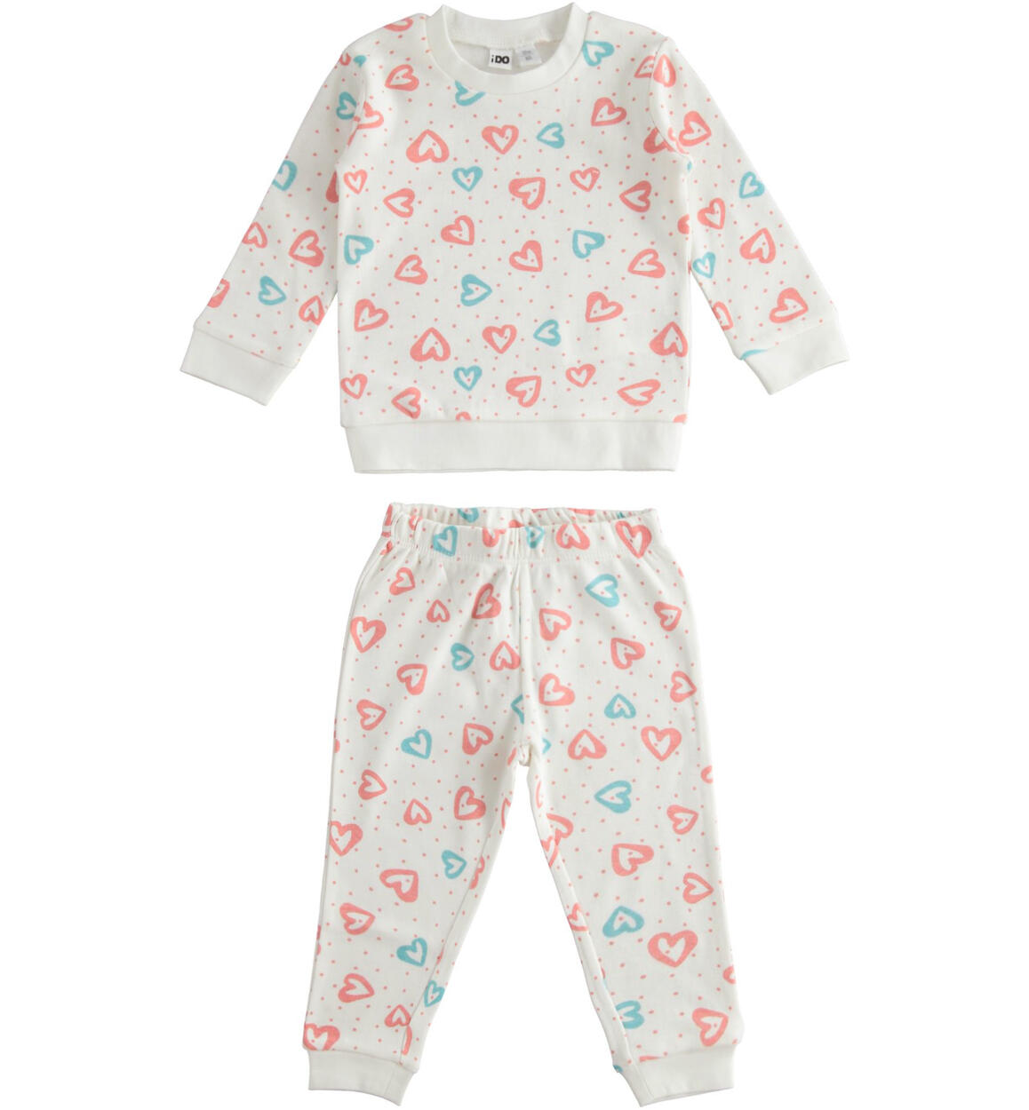 Cotton pyjamas for girls from 12 months to 12 years iDO CREAM iDO