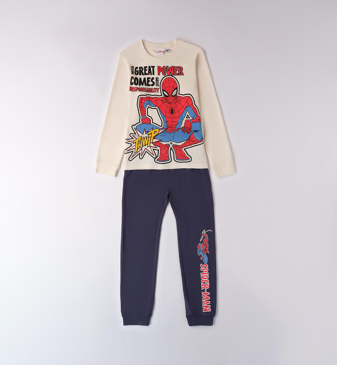 Pigiama bambino Spiderman BIANCO iDO
