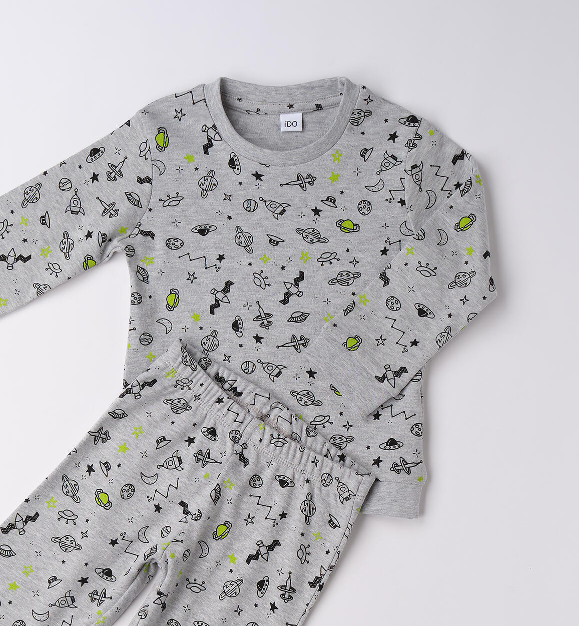Pigiama da bambino GRIGIO MELANGE-NERO-6BTT - 1024F91700