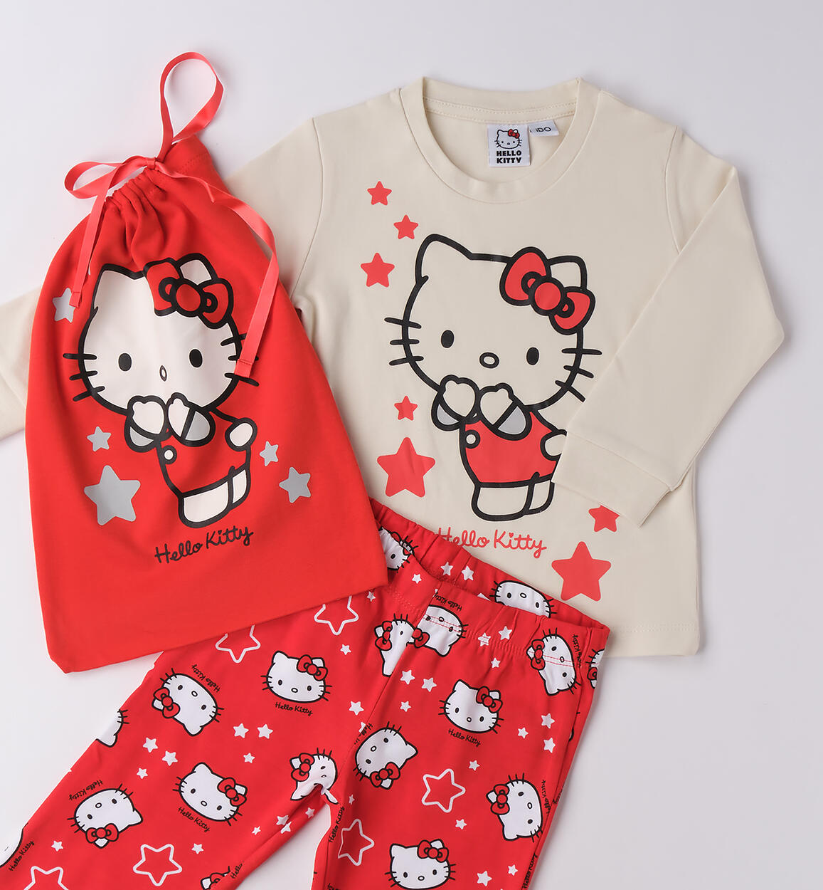 Pigiama per bambina ROSSO-MULTICOLOR-6BUV - 1044F30900