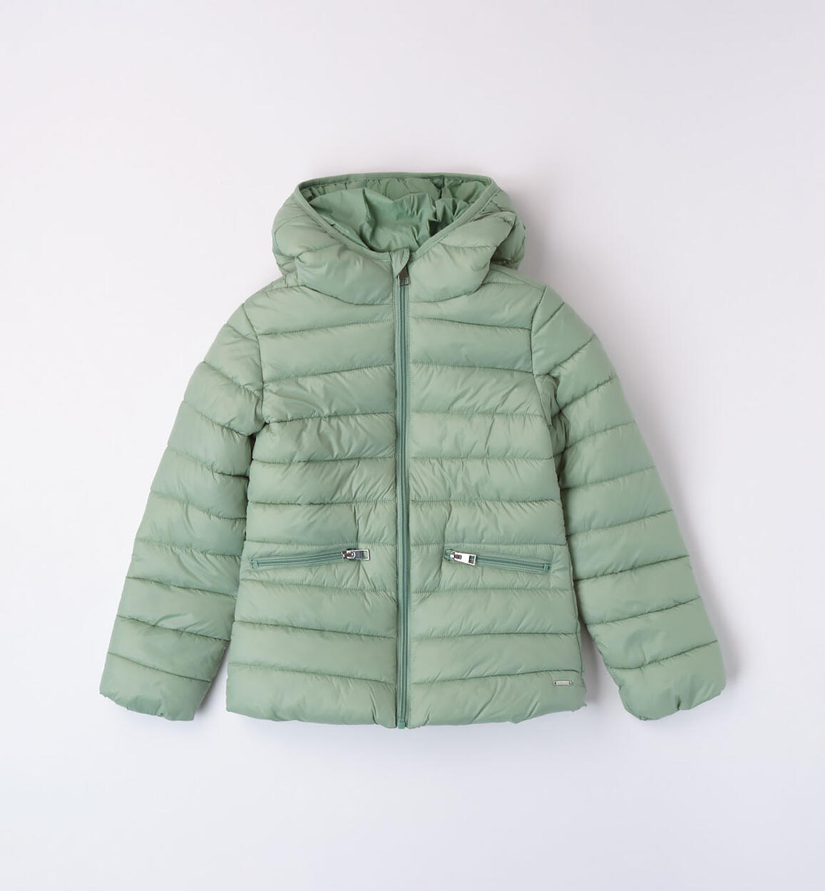 Sarabanda 100-gram down jacket for girls from 8 to 16 years GREEN Sarabanda