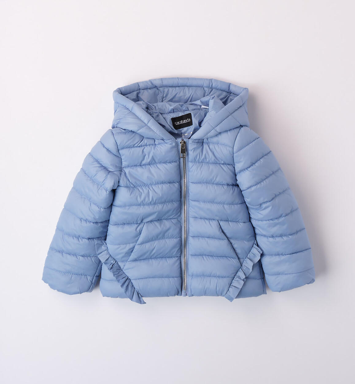 Sarabanda 100-gram down jacket for girls from 9 months to 8 years BLUE Sarabanda