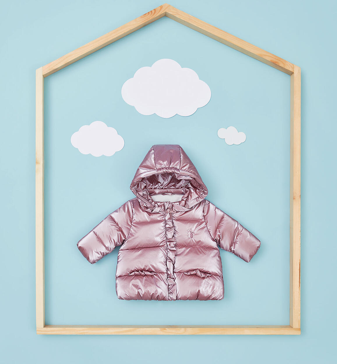 iDO winter padded jacket for girls from 1 to 24 months VIOLET iDO