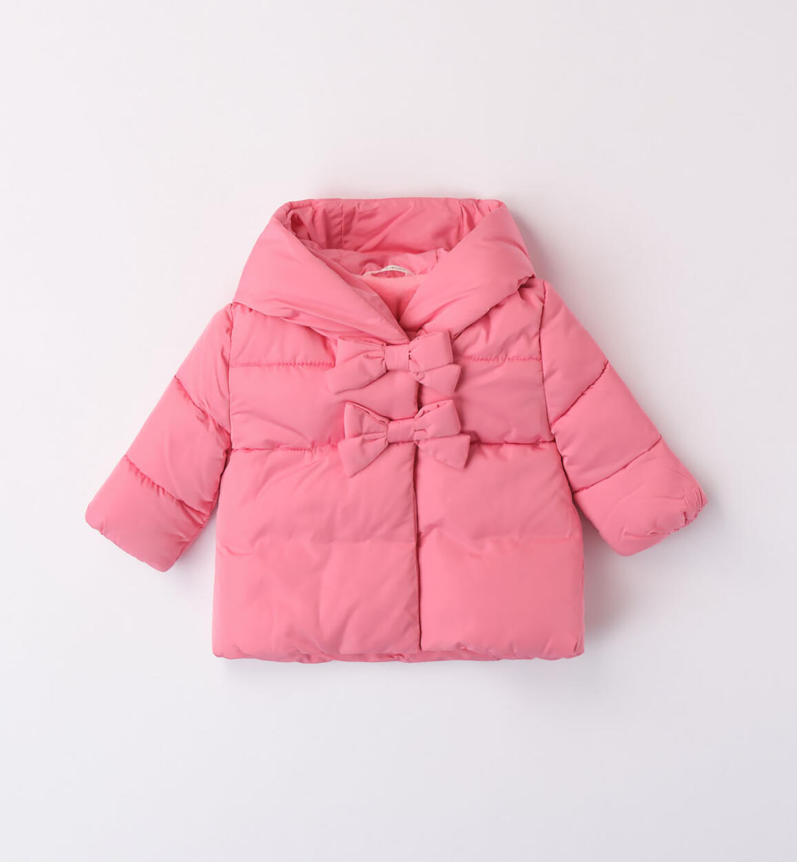 Minibanda padded jacket with bows for baby girls from 1 to 24 months PINK Minibanda