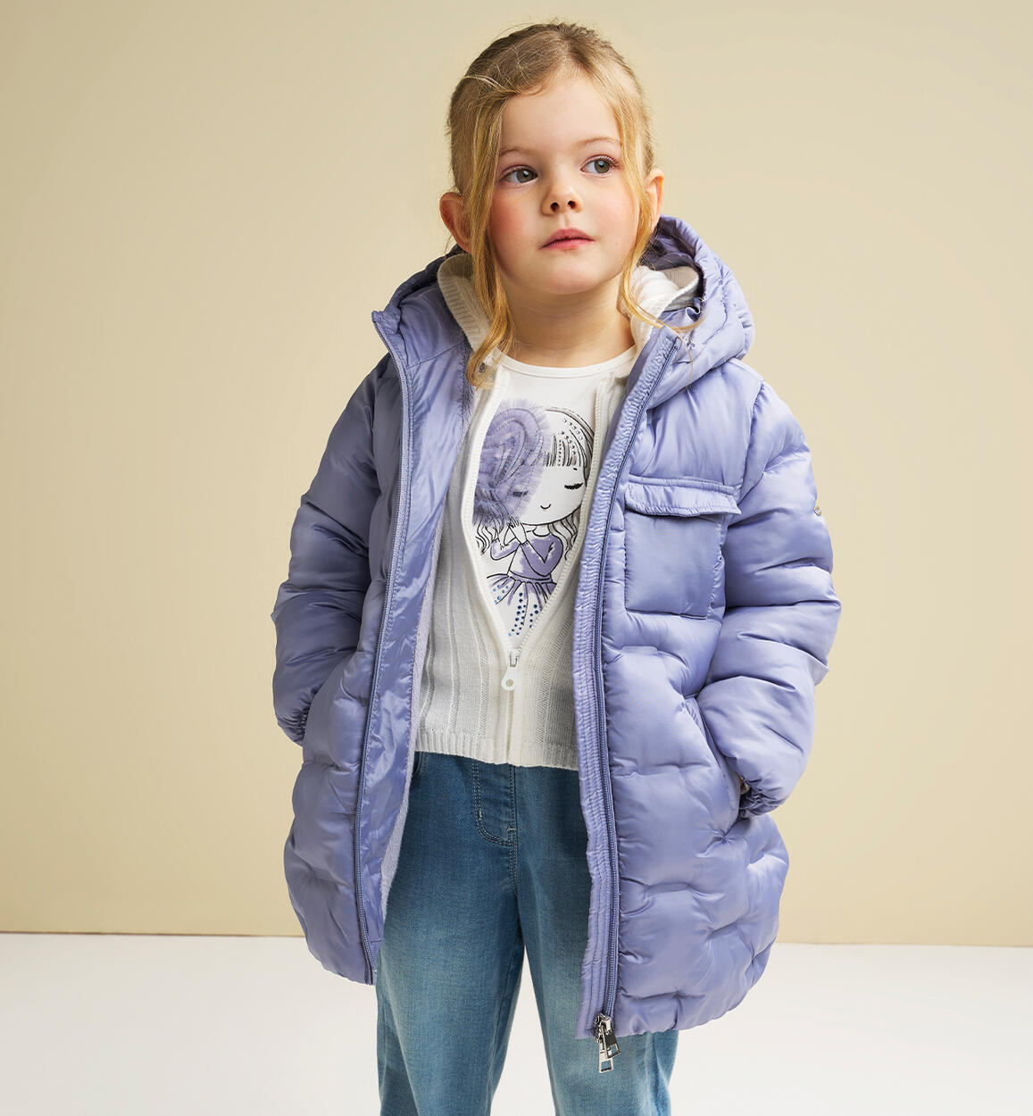 Piumino per bambina GRIGIO iDO