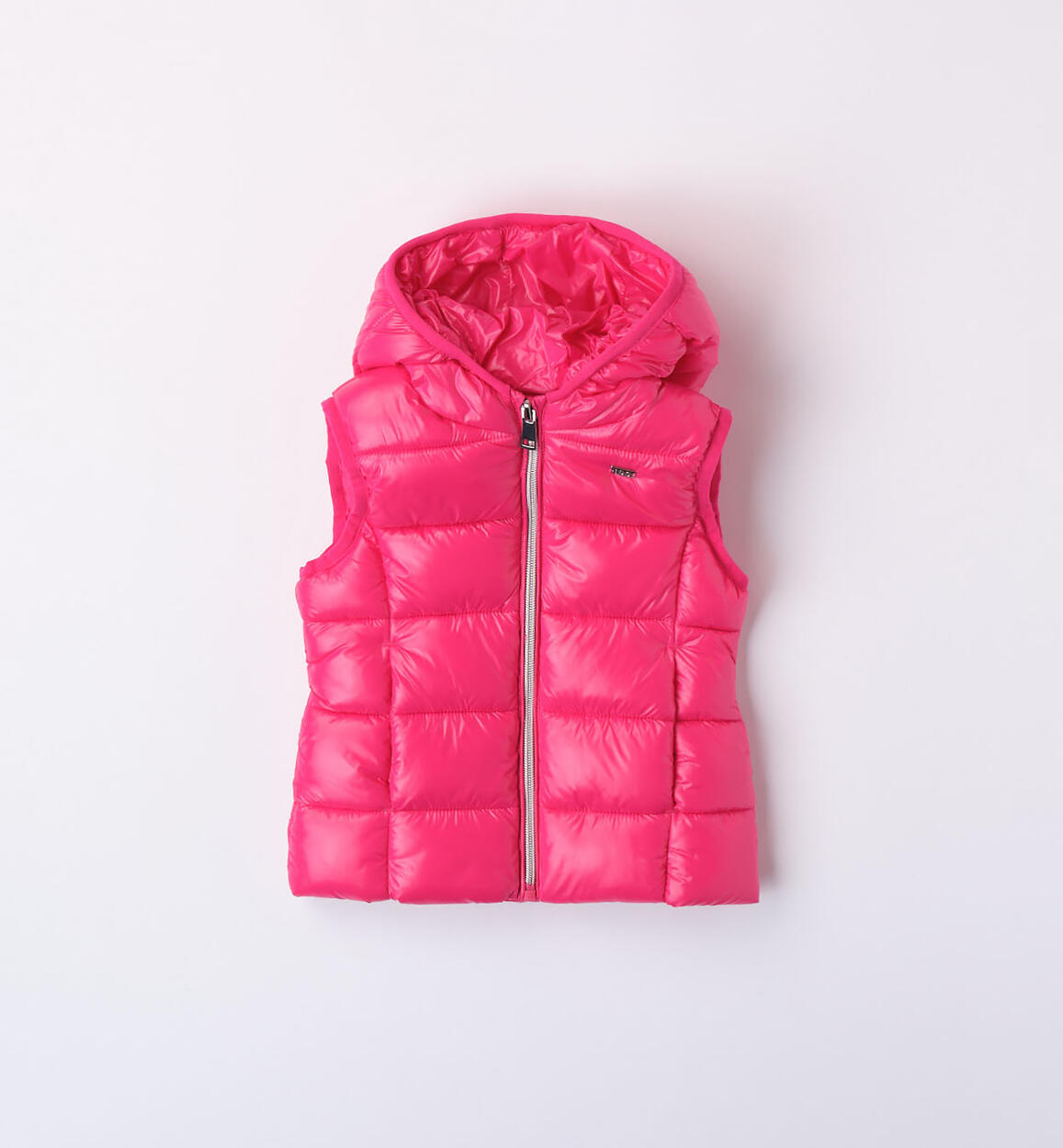 iDO fuchsia down gilet for girls from 9 months to 8 years FUCHSIA iDO