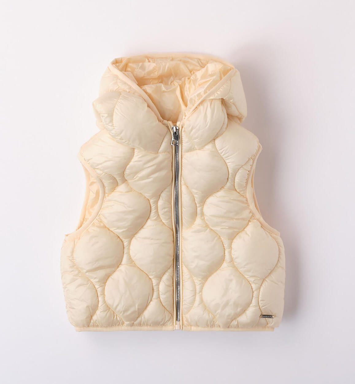 Sarabanda padded gilet for girls from 8 to 16 years BEIGE Sarabanda