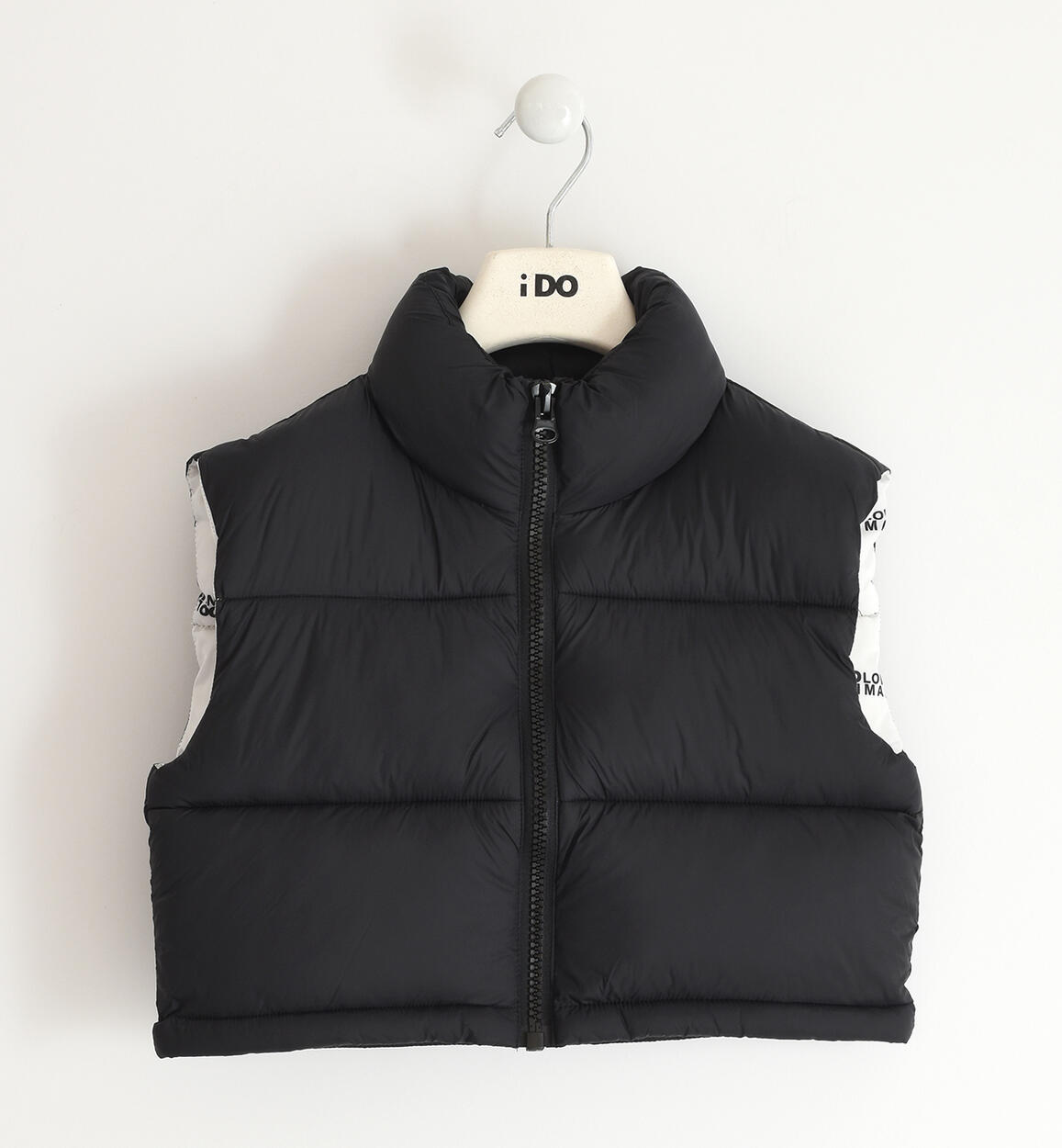 Girl¿s sleeveless down jacket from 8 to 16 years old iDO BLACK iDO