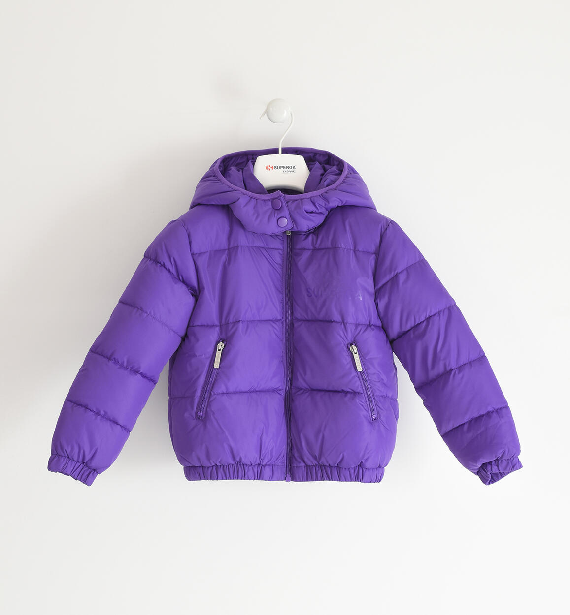 Superga puffer jacket for girls aged 3 to 14 VIOLET SUPERGA